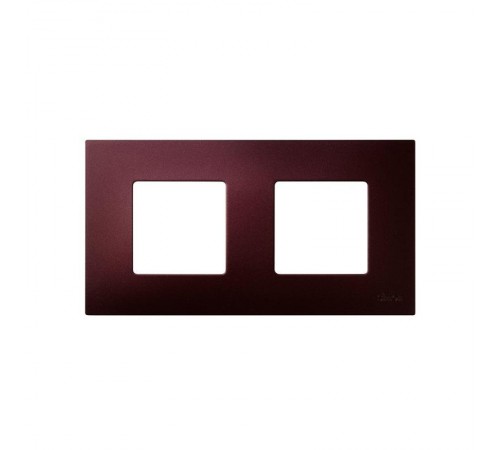 Simon 27 Накладка декоративная на рамку базовую, 2 поста, S27 Play, Arctic, баклажан  2700627-085  Simon