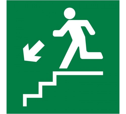 Пиктограмма квадрат "Лестница вниз налево"  60606DEK  DEKraft