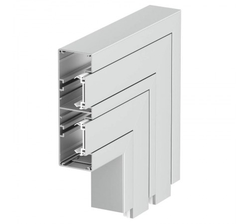 Плоский угол нерегулируемый для кабельного короба Rapid 45-2 (алюминий) (GA-FS53165EL)  6112633  OBO Bettermann