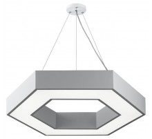 Светильник светодиодный Geometria Hexagon SPO-123-W-40K-045 45Вт 4000K 2500Лм IP40 600*600*80 белый подвесной ЛТ  Б0058880  ЭРА