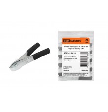 Зажим "крокодил" ЗК 10А 50мм черный (10шт)   SQ0541-0010  TDM