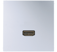 Мультимедиа разъём, HDMI 2.0a, позолоченные контакты; металл; алюминий; Aluminium  MAAL1112  Jung