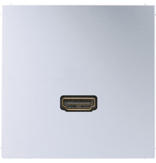 Мультимедиа разъём, HDMI 2.0a, позолоченные контакты; металл; алюминий; Aluminium  MAAL1112  Jung