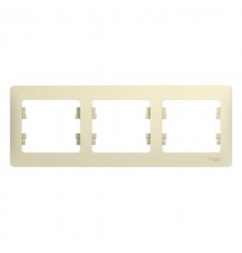 Glossa Бежевый Рамка 3-ая, горизонтальная  GSL000203  SE