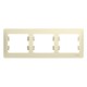 Glossa Бежевый Рамка 3-ая, горизонтальная  GSL000203  SE