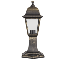 Светильник садово-парковый NOF-PG31-002-IP44-E27 ( 4 грани черный под бронзу)  80469   Navigator