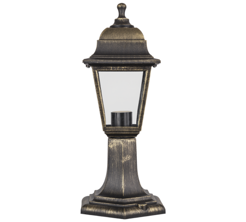 Светильник садово-парковый NOF-PG31-002-IP44-E27 ( 4 грани черный под бронзу)  80469   Navigator