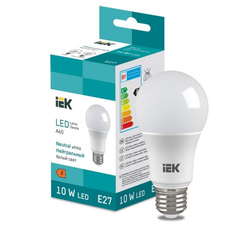 Лампа светодиодная Bulb A60 950lm 4000K E27  LL-I-A60-10-230-40-E27  IEK