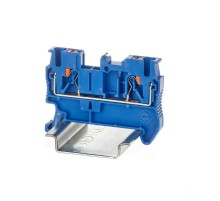 Клемма проходная, зажим push-in, 2 точки подключения, 2.5 кв.мм, синяя  VPR-2.5-BU  DKC