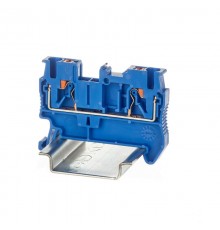 Клемма проходная, зажим push-in, 2 точки подключения, 2.5 кв.мм, синяя  VPR-2.5-BU  DKC