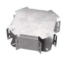 Х-образный ответвитель с крышкой Стандарт 100х100  PR16.0458  Промрукав