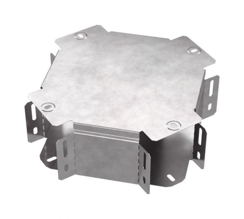 Х-образный ответвитель с крышкой Стандарт 100х100  PR16.0458  Промрукав