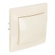 КВАРТА Кремовый Выключатель 1-клавишный 10А ВС10-1-0-ККм  EVK10-K33-10-DM  GENERICA