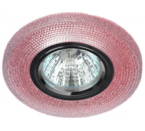 Светильник точечный встраиваемый DK LD1 MR16 3Вт GU5.3 розовый с подсветкой  Б0018776  ЭРА