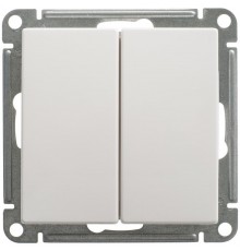 W59 Белый Переключатель 2-клавишный 10АХ  VS610-256-1-86  SE