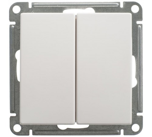W59 Белый Переключатель 2-клавишный 10АХ  VS610-256-1-86  SE