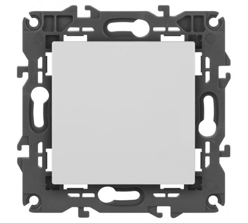 14-1111-01 Кнопка, 10АХ-250В, Elegance, белый (10/100/2500)  Б0047862  ЭРА