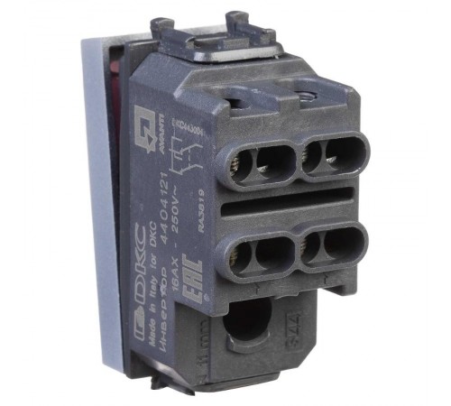 Инвертор (промежуточный переключатель) модульный, "Avanti", "Закаленная сталь", 1 модуль  4404121  DKC