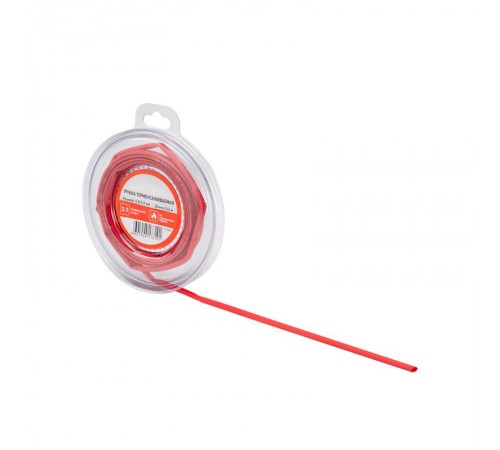 Трубка термоусаживаемая 6,0/3,0 мм красная, ролик 2,44 м  29-0034  REXANT