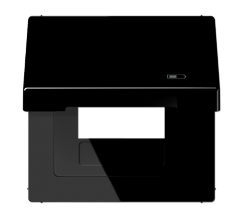 Рамка с подпружиненной крышкой для USB-механизмов, с центральной платой LS990BFKLUSBSW Jung