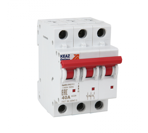 Выключатель нагрузки модульный BM63P-340-ОМ4-РЕГ  234003  КЭАЗ
