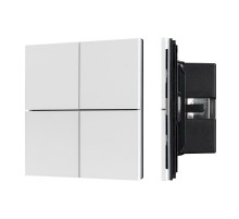 INTELLIGENT ARLIGHT Кнопочная панель KNX-304-23-IN White (BUS, Frameless) (IARL, IP20 Металл, 2 года)  038365  Arlight