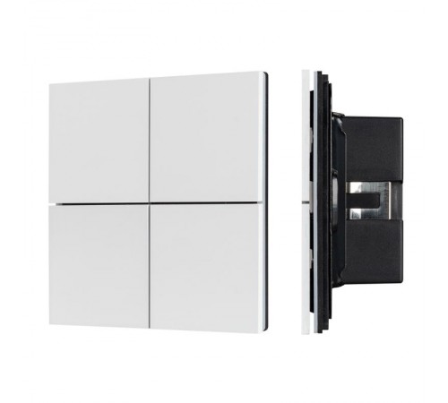 INTELLIGENT ARLIGHT Кнопочная панель KNX-304-23-IN White (BUS, Frameless) (IARL, IP20 Металл, 2 года)  038365  Arlight