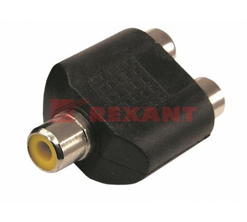 Переходник гнездо RCA - 2 гнезда RCA  14-0422  REXANT