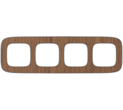 Valena ALLURE Орех Рамка 4-ая  754464  Legrand