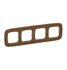 Valena ALLURE Орех Рамка 4-ая  754464  Legrand