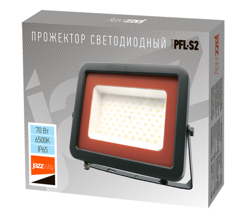 Прожектор светодиодный СДО PFL- S2 -SMD- 70w IP65 NEW (с клапаном)  .2853318D  Jazzway