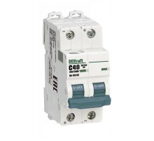 Выключатель автоматический двухполюсный ВА-105 2P C кривая 40A 500В DC  13395DEK  DEKraft