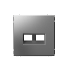 ArtGallery Сталь Накладка двойная для информационных функций типа Keystone  GAL000990  SE