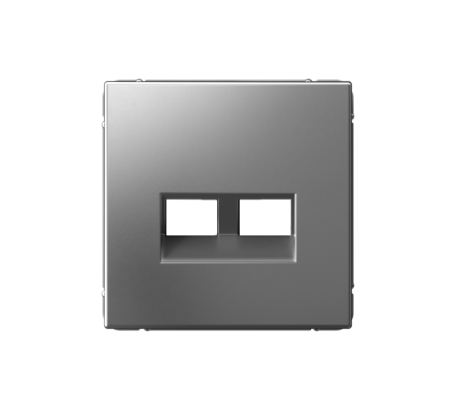 ArtGallery Сталь Накладка двойная для информационных функций типа Keystone  GAL000990  SE