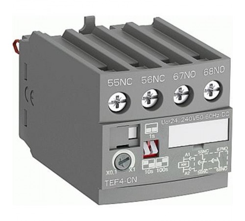 Приставка времени электронная TEF4-ON для AF09...A38 (задержка на включение 0.1...100с)  1SBN020112R1000  ABB