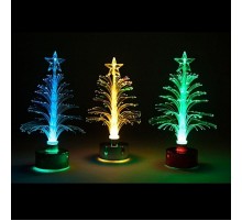 Фигура световая  "НАБОР елок из оптоволокна"  LT047   1диодов , 12 шт в наборе, 120мм, IP20  26893  FERON