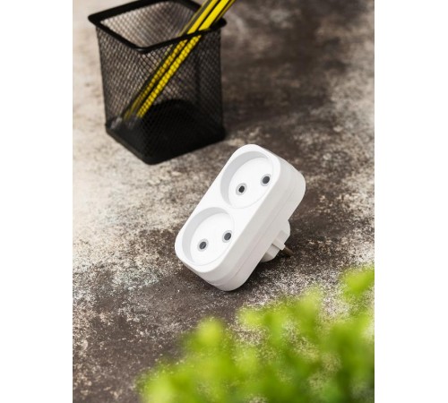 Разветвитель 2 гн. б/з плоский 6А 250B EKF PROxima  ARP6-2  EKF