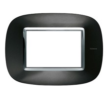 Axolute декоративные накладки в форме эллипса, металлизированные, цвет тёмный металлик, на 3 модуля  HB4803XS  Legrand