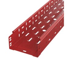 Лоток перфорированный Стандарт 200х50х3000 (0,8 мм) RAL 3000 (12 м/уп)  PR16.1905  Промрукав