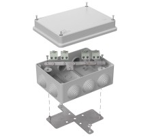 Коробка огнестойкая для о/п 40-0310-FR1.5-8 Е15-Е120 RAL7035 150х110х70 (6 шт/кор) серая  40-0310-7035-FR1.5-8  Промрукав