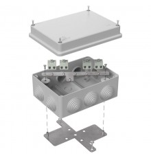 Коробка огнестойкая для о/п 40-0310-FR1.5-8 Е15-Е120 RAL7035 150х110х70 (6 шт/кор) серая  40-0310-7035-FR1.5-8  Промрукав