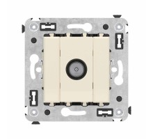 Розетка TV оконечная в стену, "Avanti", "Ванильная дымка"  4405523  DKC