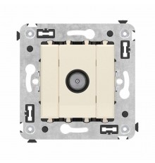 Розетка TV оконечная в стену, "Avanti", "Ванильная дымка"  4405523  DKC