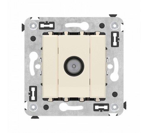 Розетка TV оконечная в стену, "Avanti", "Ванильная дымка"  4405523  DKC