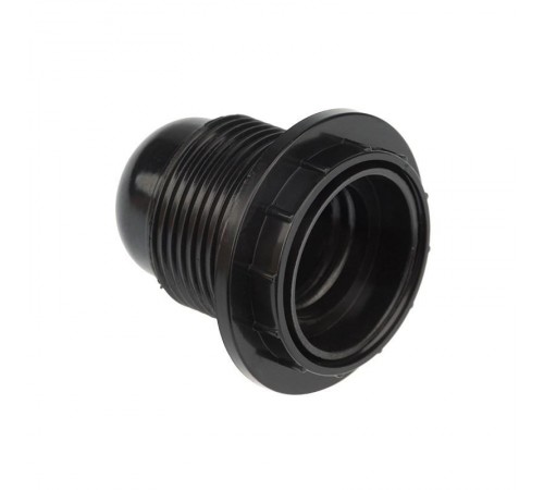 Патрон карболитовый с кольцом Е27 черный c этикеткой  11-8816  Rexant