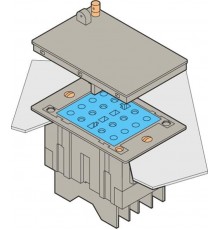 Блок PC-E-VA-8-8 Клеммный для цепей полярности, контакт до разрыва, монтаж в панель, зажим под болт  1SNA166630R0100  TE