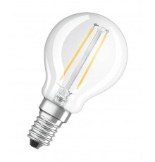 Лампа светодиодная LED Retrofit CLASSIC P 15 CL 1,5 W/2700K E14  4058075434349  OSRAM
