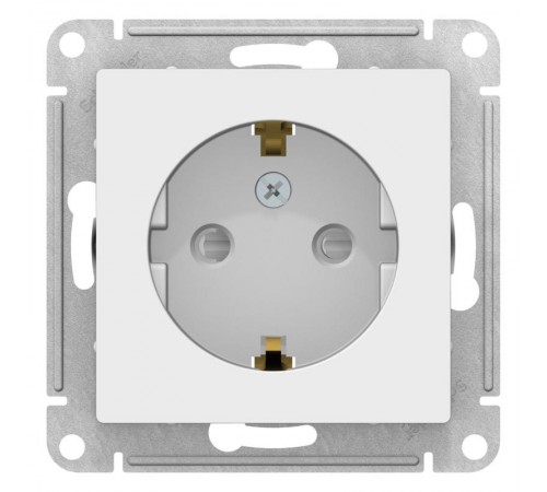 AtlasDesign Лотос Розетка с заземлением со шторками, 16А, механизм  ATN001345  SE