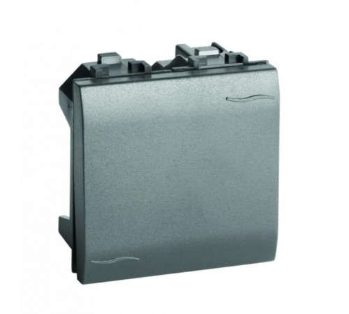 Brava черный Выключатель 16А 2 мод.  77002N  DKC