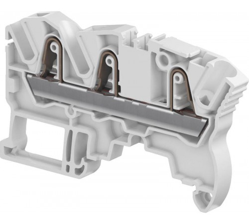 Клемма втычная ZK4-3P серая - 4 мм?, 3 зажима  1SNK706011R0000  TE